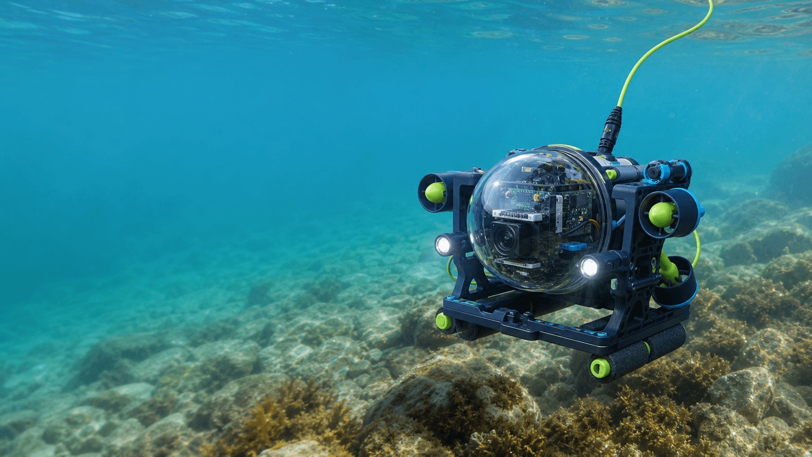 Aqua Capsule ROV · imagem conceptual PontoTi Makers