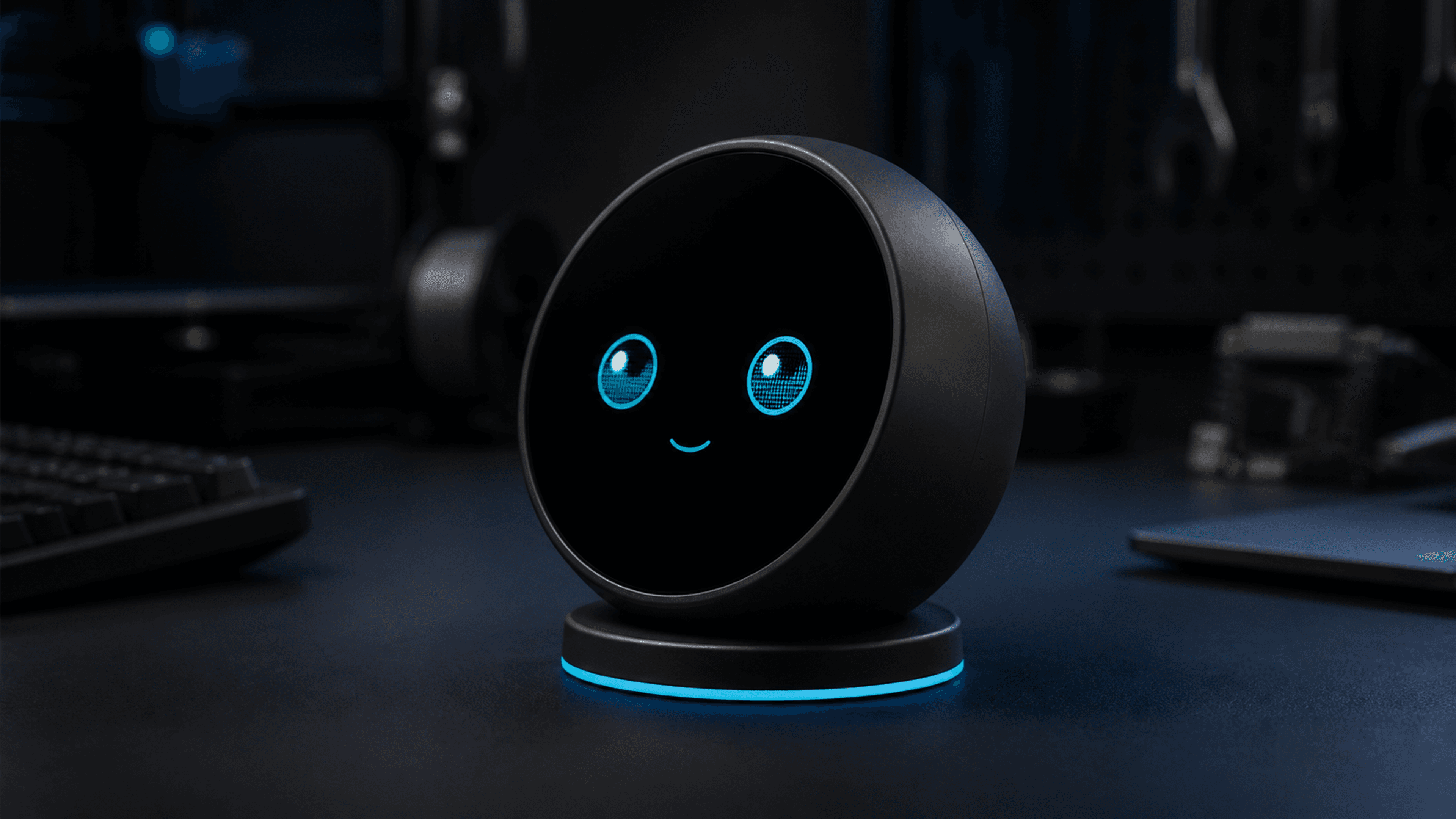 PontoTi Orb circular numa dock de secretária